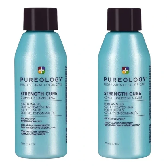 Pureology Strength Cure Travel 2 Piece Set Shampoo Conditioner 1.7oz NWT - Picture 9 of 14